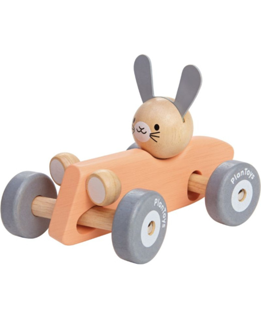 Lapin bolide de course