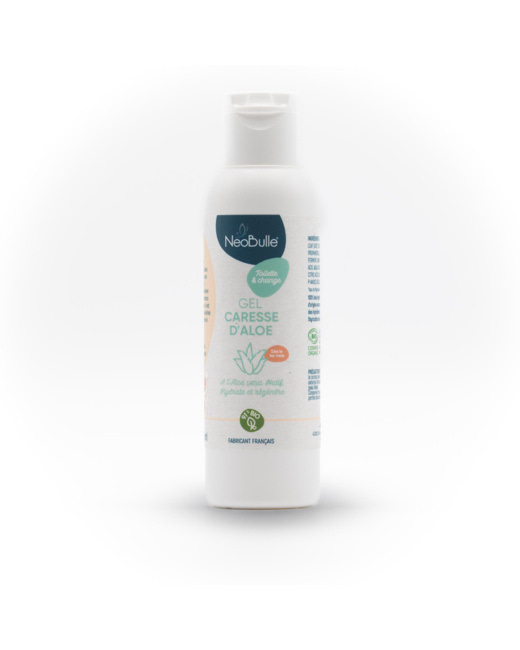 Gel caresse d'aloe vera jus natif