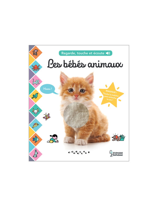 Livre Regarde, touche et écoute - Les bébés animaux