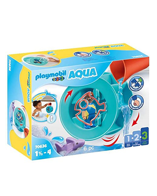 Playmobil 1.2.3 - Roue aquatique avec bébé requin