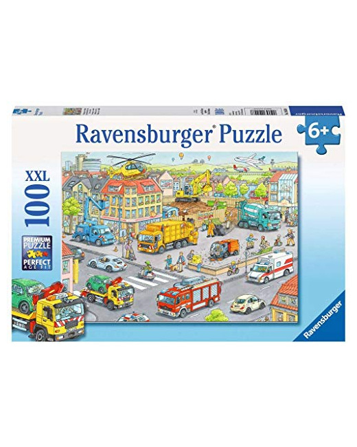 Puzzle - Les véhicules de la ville - 100 pièces