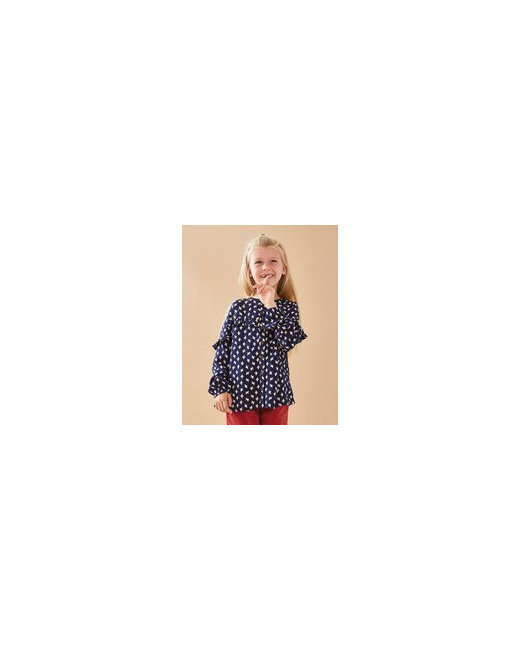 Blouse à imprimés oiseaux