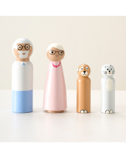 Figurines Pour Maison De Poupées | «ma Grande Famille Jacinthe»
