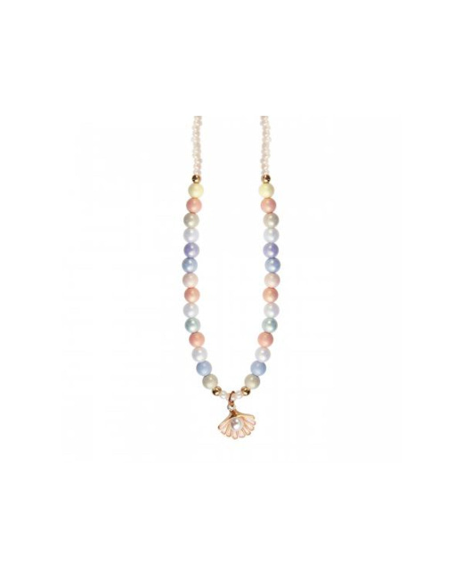 Collier coquillage pastel
