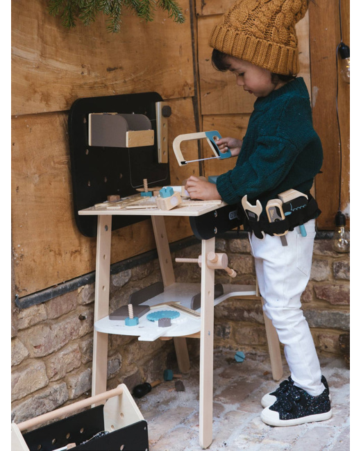 Etabli de bricolage en bois FSC