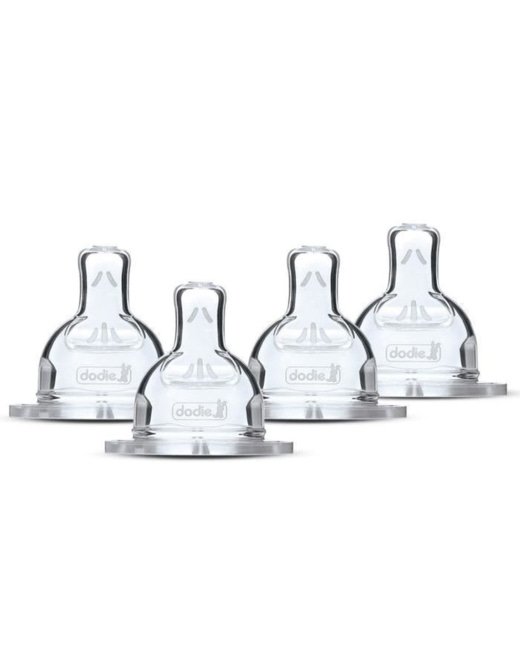 4 tétines plates