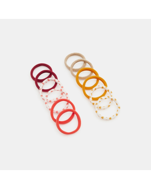 Elastiques mousse fantaisie (par 12) rouge fille