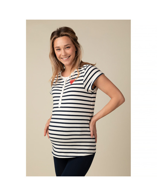 T-shirt de grossesse manches courtes pour pyjamas