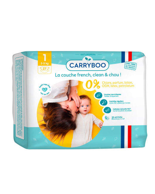 Promo Carryboo Lingettes à l'Eau pure à l'extrait de calendula Bio