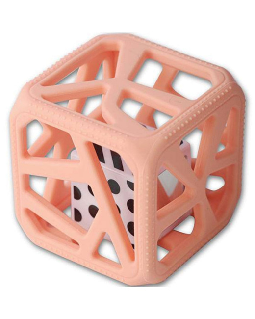 Hochet cube de dentition bébé en silicone facile à agripper