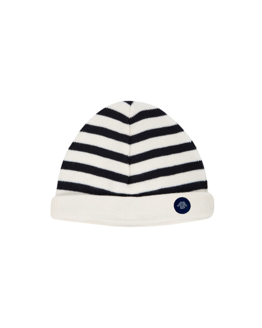 Bonnet Rayé "Lannion" Kids - Nature/Navire
