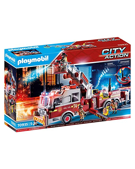 Playmobil City Action - Camion de pompiers avec échelle