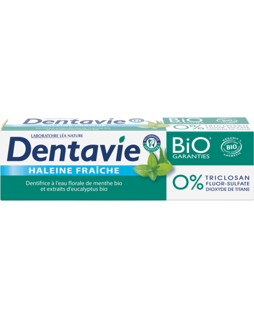 Dentifrice blancheur et haleine fraîche