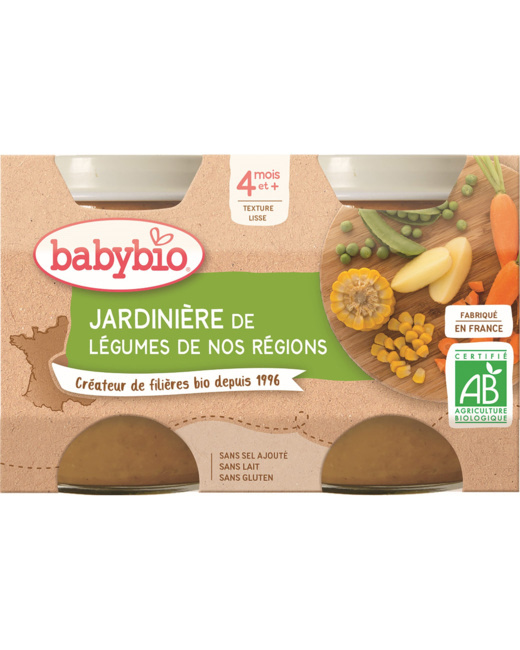 Pots Jardinière de Légumes de nos Régions 130 g dès 4 mois