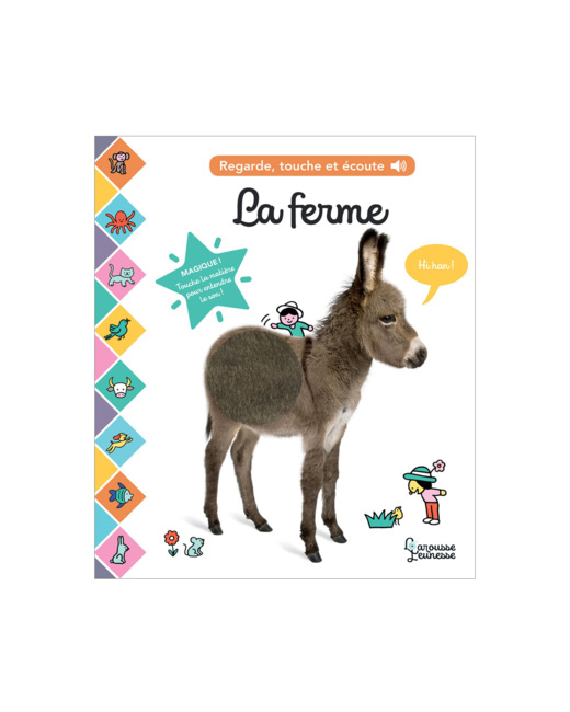 Livre Regarde, touche et écoute - La ferme