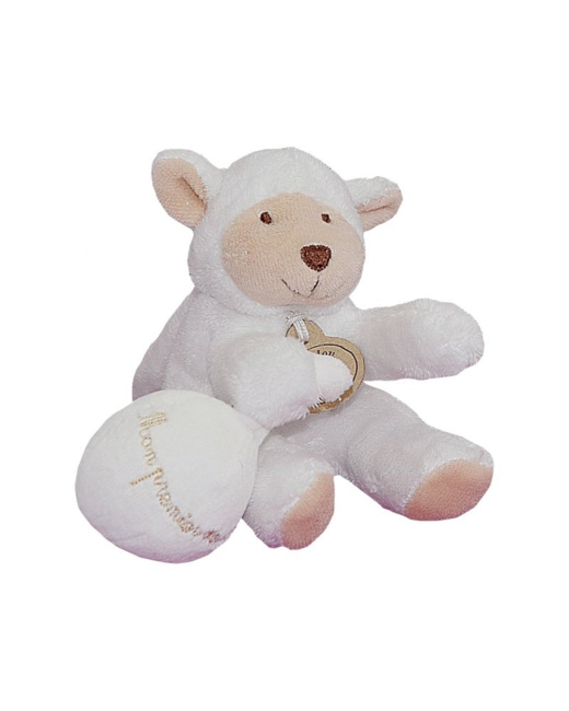 DOUDOU MOUTON BONBON BLANC