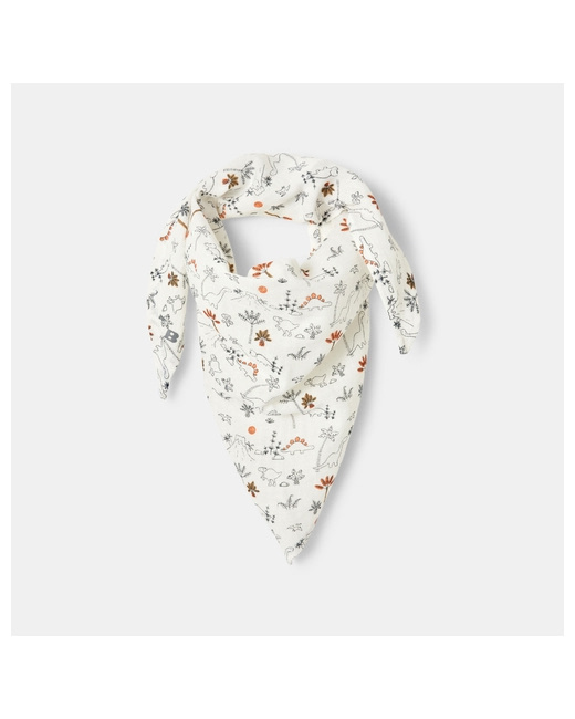 Foulard gaze de coton dinosaures