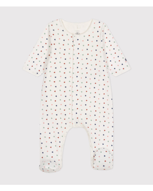 Bodyjama imprimés mini cœurs en tubique bébé Marshmallow multicolor