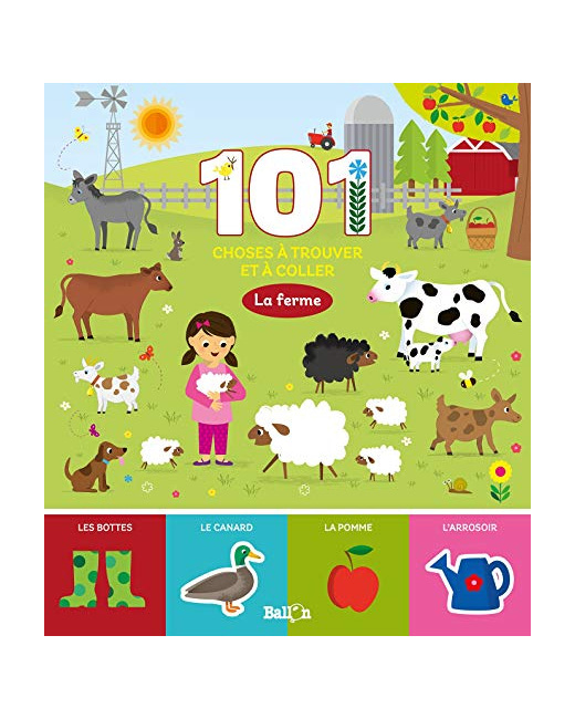 101 choses à trouver et à coller : La ferme