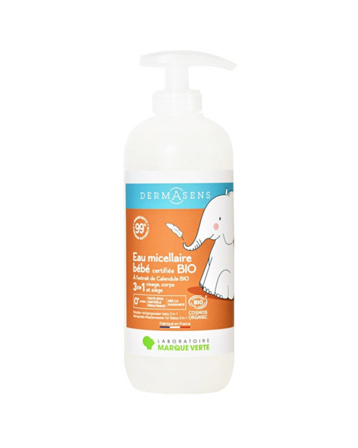 Eau micellaire nettoyante bébé bio 3 en 1