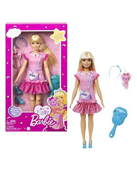 Poupée Ma Première Barbie - Malibu avec chaton