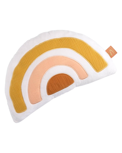 Coussin arc en ciel en coton