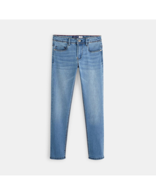 Jean slim hyper stretch bleu garçon
