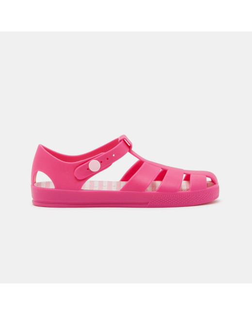 Sandales plastique roses fille