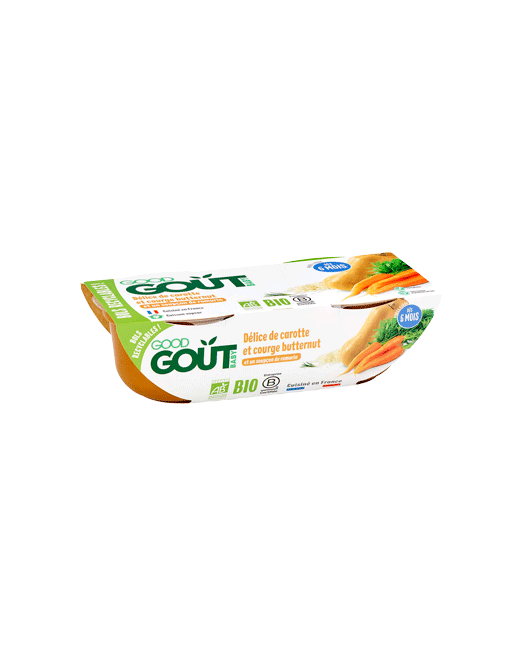 Petit plat Bio Délice de Carotte Courge butternut