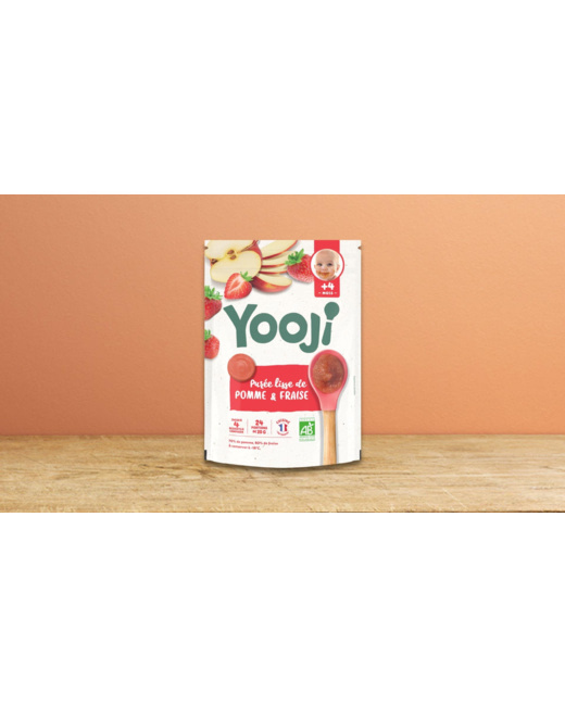 Purée lisse de Pomme et fraise
