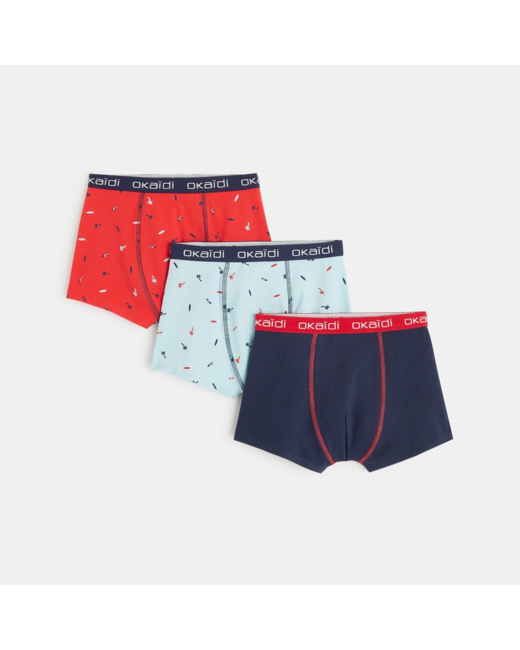 Boxers en jersey (lot de 3) bleu garçon
