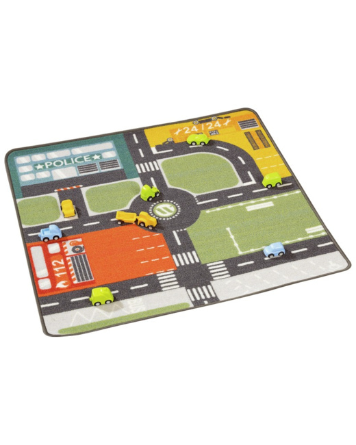 Maxi lot de tapis de circulation la ville & ses métiers et 9 véhicules