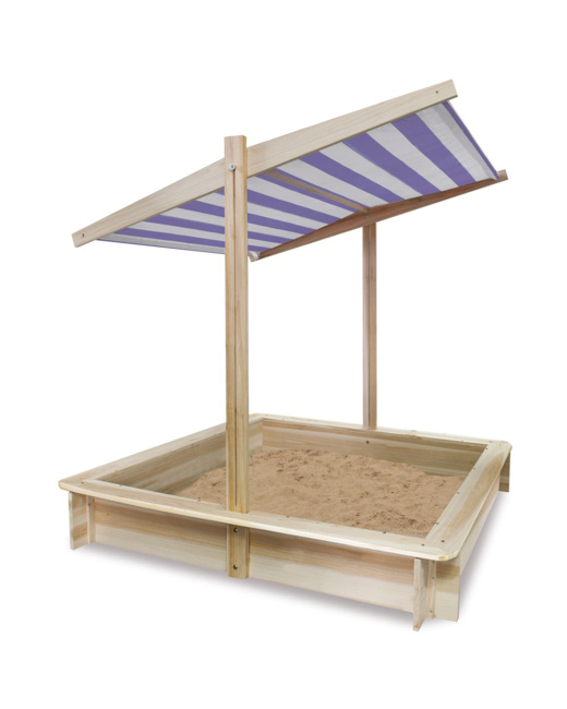 Bac à sable en bois pare-soleil couvercle Miki