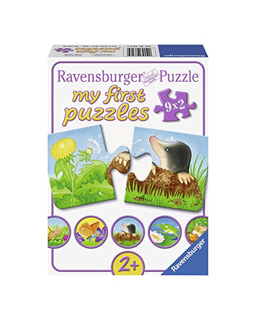 Puzzle - Mes premiers puzzles - Animaux dans le jardin - 9x2 pièces