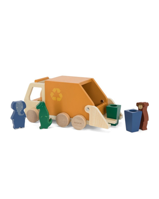 Camion poubelle en bois
