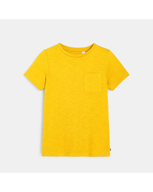 T-shirt basique jaune garçon
