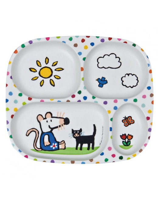 Plateau à 4 compartiments Mimi la Souris