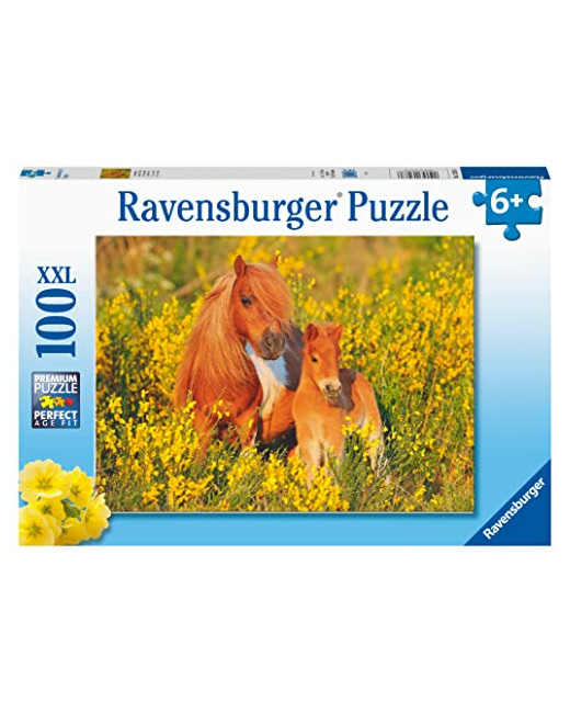 Puzzle XXL - Poneys Shetland - 100 pièces