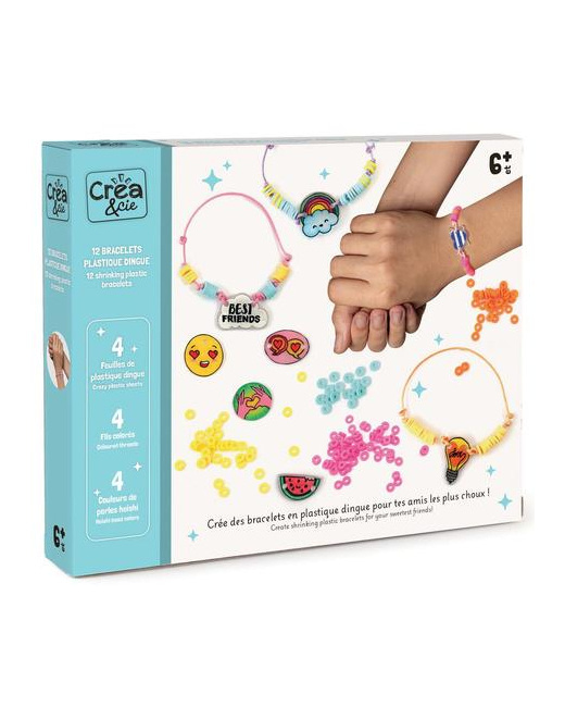 12 bracelets plastique dingue