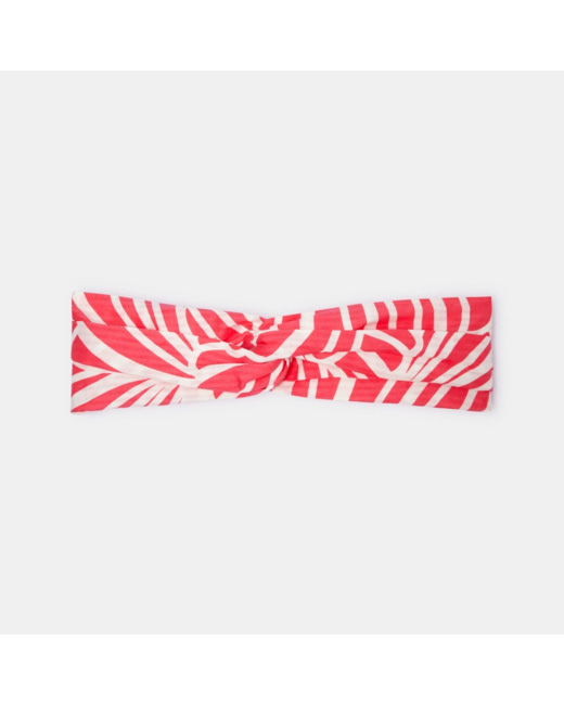 Headband imprimé en jersey rose fille
