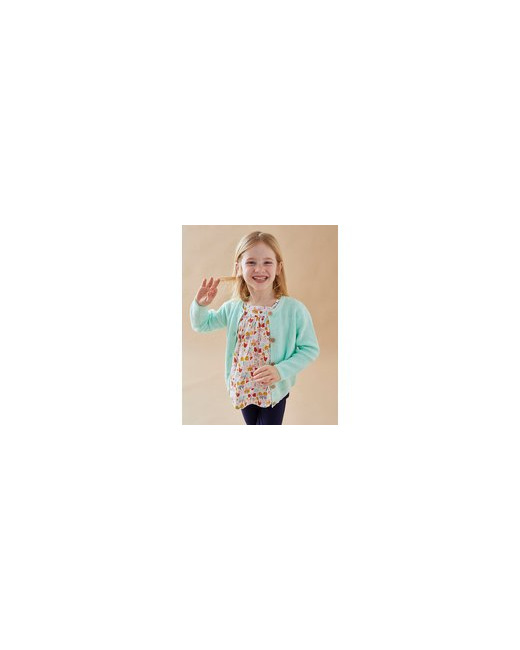 Cardigan en tricot côtelé bio