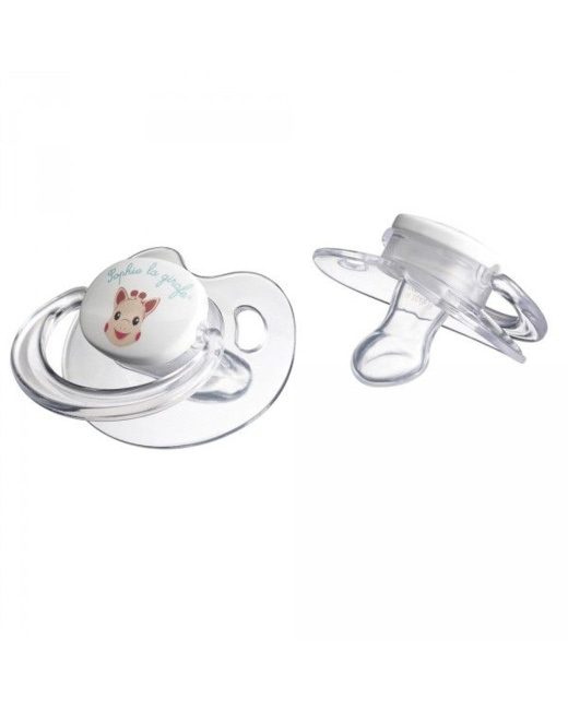 Lot de 2 sucettes silicone 0-6 mois Sophie la Girafe