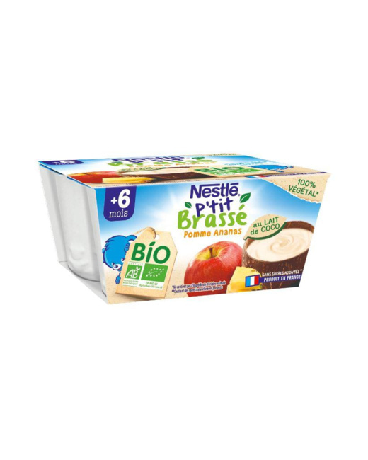 P'tit Brassé BIO VEGETAL Pomme,Ananas au Lait de coco