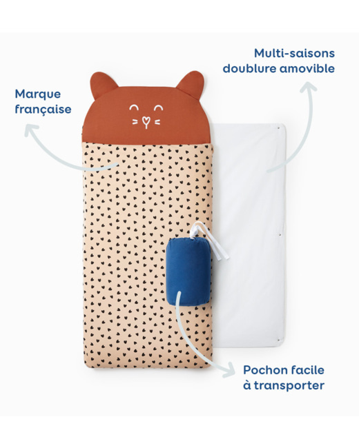 Sac de couchage 4 saisons 3-6 ans