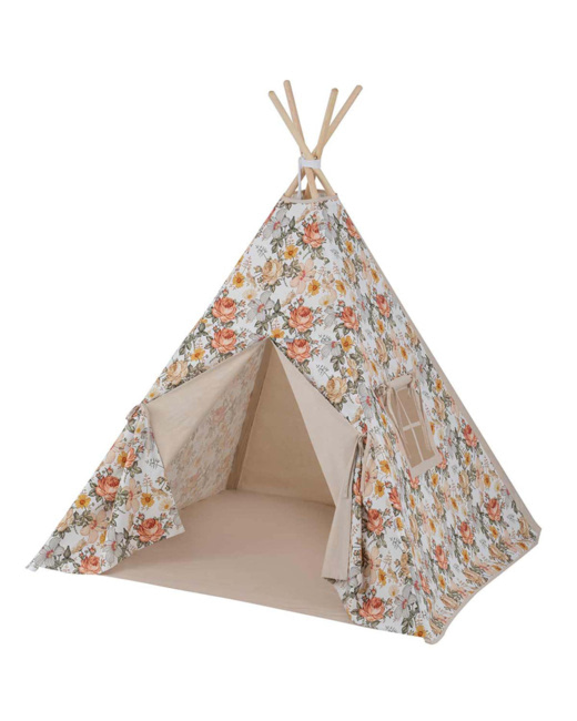 Tipi tente enfant avec tapis, Néo Vintage