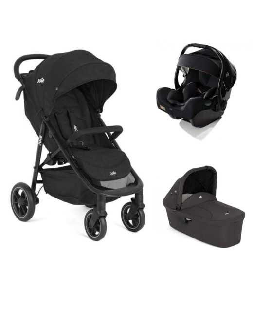 Poussette trio litetrax + siège auto i-jemini + nacelle ramble 