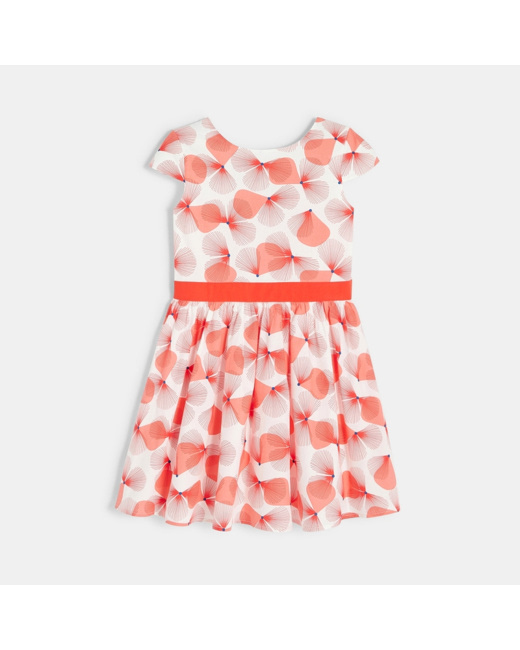 Robe chic imprimée rouge fille