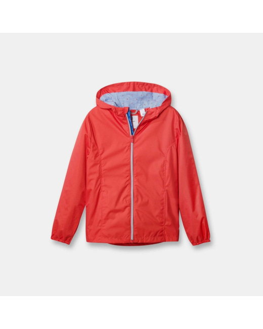 Coupe-vent à capuche rouge fille