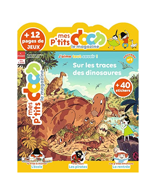Magazine P'tits docs n°1 - Sur les traces des dinosaures
