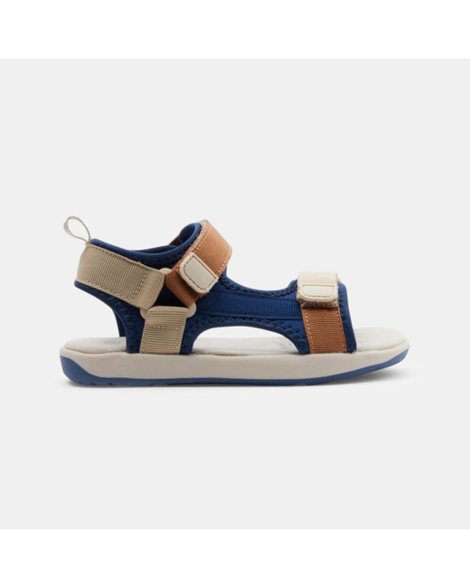 Sandales à scratch beige garçon